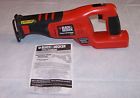 18v Firestorm Decker Tool Black Reciprocating Cordless