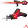 2420-sept15-bndl1 2420-20 Milwaukee M12 Hackzall W Free Hammer Drill 25 Tape New