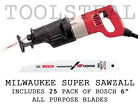 6521-81 25 Blades Bosch Rprap6 Pack Sawzall Super 11 Milwaukee Amp
