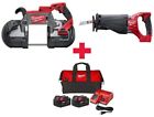 2729-20-2720-20-48-59-1852p Milwaukee Reciprocating Band Saw Combo Kit Lithium Ion 0895101004015