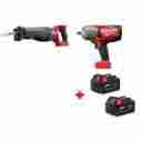 2763-20-2720-20-48-11-1852 Milwaukee 18 Fuel 1 2 In Impact Wrench And M18 Sawzall Reciprocating Saw 145242501134