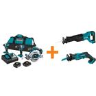 Xt333x1-xrj04z1 307361739 Makita Lxt Brushless Cordless Combo Kit With Bonus 0088381879224