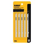 Dw3700-5 5-pack Hcs Jig Fast Tpi Very Dewalt Rough U-shank 6 Blade