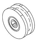 St-355pe 573165 Torrey Saw Carriage Wheel Assembly St