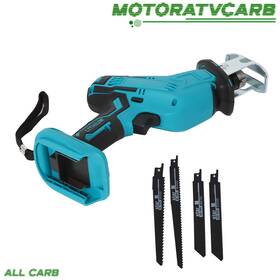 Mot2427400 All-carb Cordless Electric Reciprocating Saw With 4 Blades For Wood Cutting