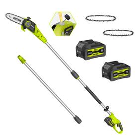 B0dkjn4857 Alloyman Pole Saw Cordless 8-inch Electric Chainsaw For Tree Trimmingup To