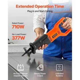 Amp 197988891024 Corded Reciprocating Saw 120 Volt 6 3000 Spm Variable Speed 34 Inch