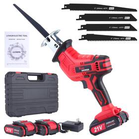 B0dl64l6tm Bdjhmp Cordless Reciprocating Saw 21v 2000mah 2 Batteries 3000rpm 28mm Stroke Len