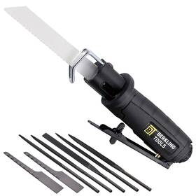 Bt-saw-001-002 Berkling Tools 712972812067 7102 Compact Low Vibration Air Saw/air File With 8 Pcs Blade Kit 3 Bi-metal