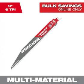 48-00-5242 Branded Milwaukee Sawzall Wrecker Reciprocating Saw Blade 6 Tpi Inch 1 Pack