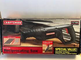 17100 Craftsman Working Reciprocating Saw 6.5 Amp 9 With 10 Blades