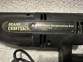 315.171020 Craftsman Tools Reciprocating Saw Model With Hardcase 3/4 Hp