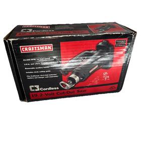 315115820 Craftsman Cordless 19.2 Volt Cut Out Saw Open Box Model