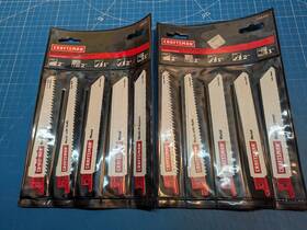 9-66410 Craftsman Reciprocating Saw Blades Two 8 Piece Kits - 16 Total