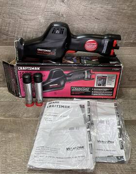 911264 Craftsman 7.2 Volt Cordless Reciprocating Saw With 2 Batteries - Brand New Nos