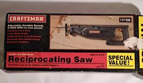 917108 Craftsman #917108 6. Amp Reciprocating Saw Pre-owned And Tested