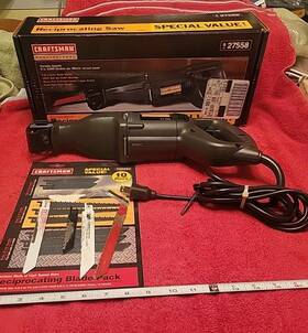 927558 Craftsman Professional Reciprocating Saw 6.5 Amp Motor Usa