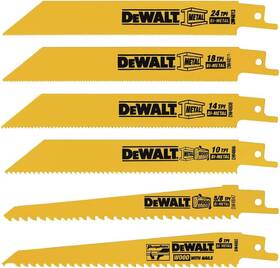 Dw4856 Dewalt 028874048560 Reciprocating Saw Blade Set For Metal And Woodcutting 6 Piece