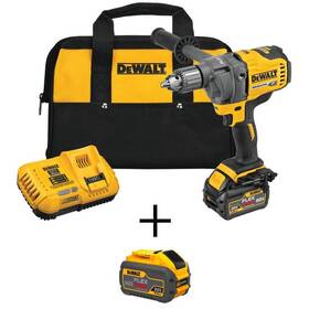 Dcd130t1w609 Dewalt 60v Max 1/2 Inch Concrete Mud Mixer/drill With E-clutch Flexvolt 6ah And 9ah