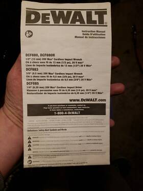 Dcf880h Dewalt Instruction Manual Dcf880 Dcf885 20v Max Cordless Impact Wrench