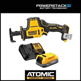 Dcs369bwp034c Dewalt Atomic Reciprocating Saw 20v Max Brushless Cordless With 1.7ah Starter Kit
