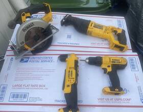Dcs380br Dewalt 20v Circular Saw Recip Right Angle Drill Driver