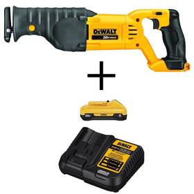 Dcs380bwdcb240c Dewalt Reciprocating Saw 20v Max Li-ion Adjustable Shoe With Battery Charger Kit
