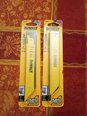 Dw4808-2 Dewalt 6 Inch Bimetal Reciprocating Saw Blade 2 Packs Of 5 Model