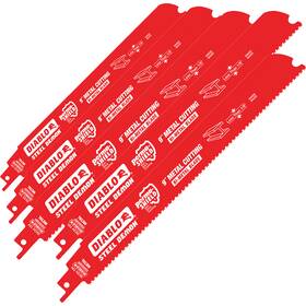 3008112 Diablo Steel Demon Reciprocating Saw Blades 5-pk. 9 Inch L 20/24 Tpi Model#