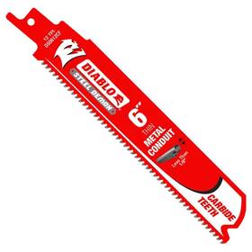 Ds0612cf3 Diablo 6 Inch 12tpi Steel Demon Carbide Teeth Reciprocating Saw Blade For Thin Metal 3pk