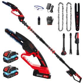 Dnveey B0f83mdsz2 2-in-1 Cordless Pole Saw For Tree Trimming 800w Brushless 6 Inch Mini