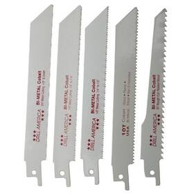 Drill America 887861293013 Pourecip 5 Piece Reciprocating Saw Blade Set