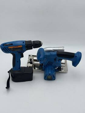 93816 Drill Master 18v Vsr And Circular Saw Battery Barely Used