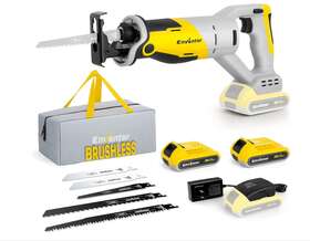 97713 Enventor Brushless Reciprocating Saw 20v Cordless With 2 Packs Of 2.0ah Batteries