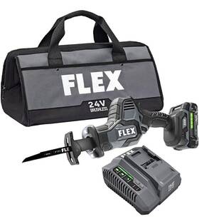 Fx2241-1a Flex 24v Brushless Cordless One-handed Reciprocating Saw Battery And Charger
