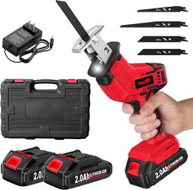 Fullyea 313045436452 Cordless Reciprocating Saw 3500 Rpm With 2 Batteries And Charger Lightweight