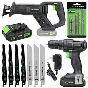 Galax Pro 793740873866 20 V Max Cordless Combo Kit N.m Impact Drill Driver Reciprocating Saw 0-
