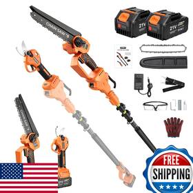 B0fq9z885h Gearpass 8 Inch Electric Pole Saw 4-in-1 Cordless Brushless Mini Chainsaw For