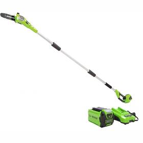 B00aw72wr0 Greenworks 40v 8 Inch Pole Saw 2.0ah Battery And Charger Gen 1 Model 20672