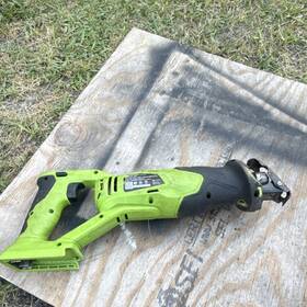 Rs24b00 Greenworks 24v Reciprocating Saw Green Black Battery Powered No