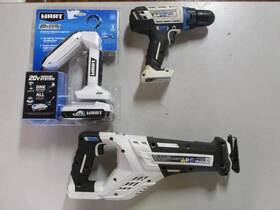 Hart 810022392485 3 Tool Bundle With 1.5ah Battery And Charger Reciprocating Saw Light Drill