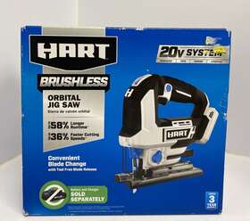 Hpjs25 Hart 810022397626 Brushless Orbital Jig Saw 20v System Tool Only