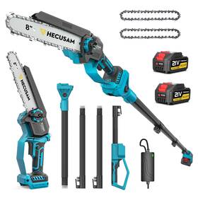 Hecusam B0fft8rkg5 2-in-1 Cordless 8 Inch Pole Saw For Tree Trimming 4.2m Extended Reach