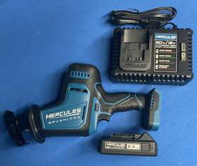 Hcb710b Hercules 20v Brushless Reciprocating Saw With 2.5ah Battery And Charger