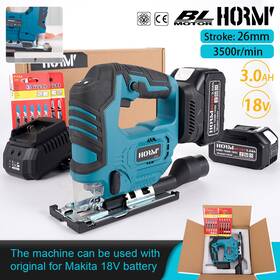 1882 Hormy 18v Cordless Electric Jig Saw Portable Power Tool Fit For Makita Battery Usa