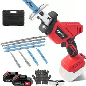 Hotoby B0fh1pk1mx Reciprocating Saw Cordless Electric 2 Batteries