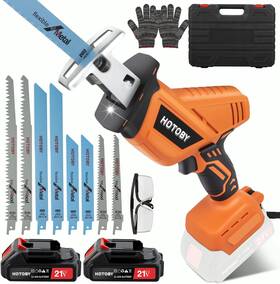 Ht-rs001 Hotoby Reciprocating Saw Cordless Electric With 2 Batteries Includ