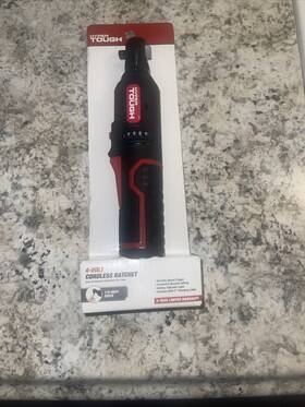 Hyper Tough 80043-1 4v Cordless Ratchet With 2.0ah Lithium-ion Battery 1/4-in Drive Built In Led