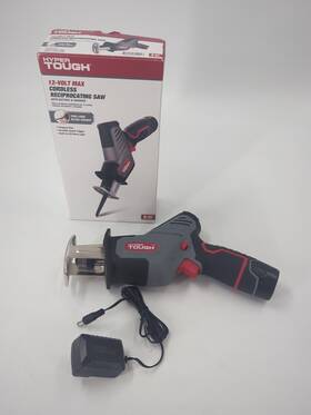 Hyper Tough 820909800057 12v Max Compact Reciprocating Saw With 1.5ah Battery And Charger