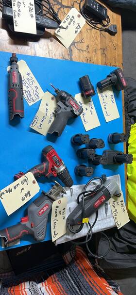 98809 Hyper Tough Drill Impact. Oscillating Saw Reciprocating And 9 Batteries